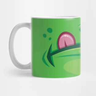 Cartoon Frog Mouth with Tongue Mug